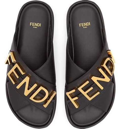 fendi sandals on feet|women fendi sandals black.